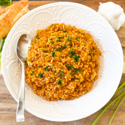 Creamy Paprika And Garlic Rice