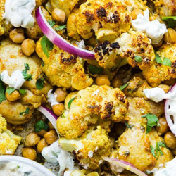 Tandoori Chicken And Cauliflower Sheet Pan Dinner