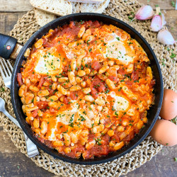 Spanish Beans &amp; Eggs | The Ultimate One-Pan Skillet Recipe