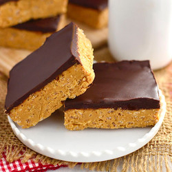 No-bake Crispy Chocolate Peanut Butter Bars