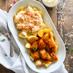 Spanish ¨Divorced¨ Patatas Bravas | Spanish Brave Potatoes