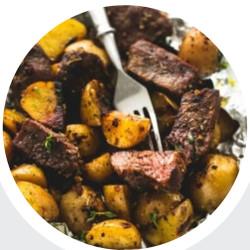 Garlic Steak And Potato Foil Packs