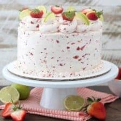 Strawberry Margarita Layer Cake