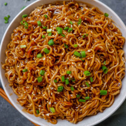 Easy Saucy Ramen Noodles