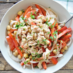 Chickpea Salad With Tuna