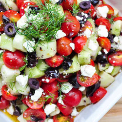 Cucumber Tomato Feta Salad