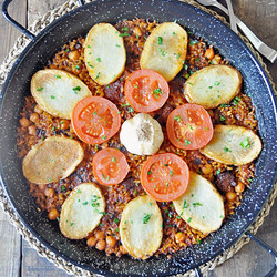 Oven Baked Spanish Rice - Arroz Al Horno Vegan Recipe