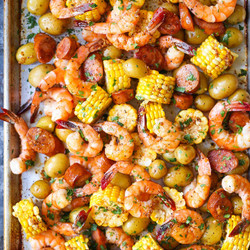 Sheet Pan Shrimp Boil