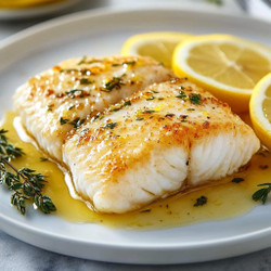 Lemon Butter Baked Cod