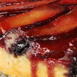 Plum Blueberry Upside-down Cake