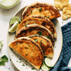 Crispy Black Bean Tacos With Cilantro Lime Sauce
