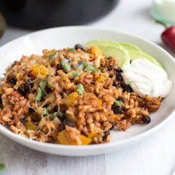 Slow Cooker Burrito Bowls