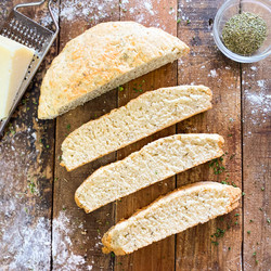 10 Minute Homemade Bread With Cheese &amp; Herbs