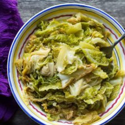 Braised Savoy Cabbage (dad’s ‘verza Stufata’)