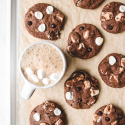 Hot Chocolate Cookies [vegan, Gluten-free]