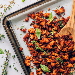 Crispy Baked Tofu With Italian Herbs