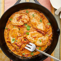 Chicken Cutlets With Sun-dried Tomato Cream Sauce