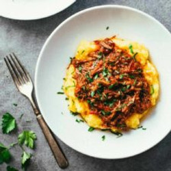 Crockpot Braised Beef Ragu With Polenta