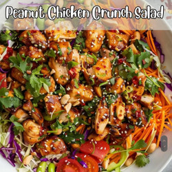 Peanut Chicken Crunch Salad