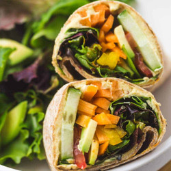 Hummus Veggie Wrap