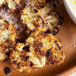 Copy of Lemon Garlic Parmesan Smashed Cauliflower Recipe