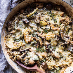 One Pan Chicken And Wild Rice Casserole