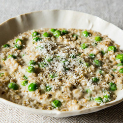 Peas Porridge Hot (oat Risotto With Peas)