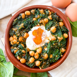 Spanish Spinach And Eggs