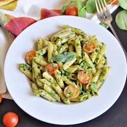 Penne Pasta With Spanish Pesto