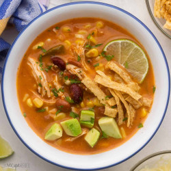 Slow Cooker Creamy Chicken Taco Soup