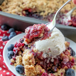 Strawberry Blueberry Crisp