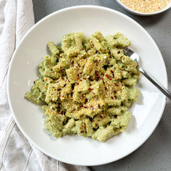 Creamy Green Veggie Pasta With Cashew