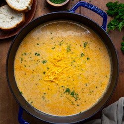 Cheesy Beef And Potato Soup