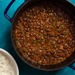 Njahi (Kenyan Black Beans) in Coconut Sauce