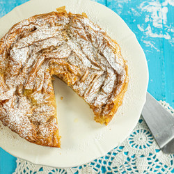 Greek Ruffled Milk Pie