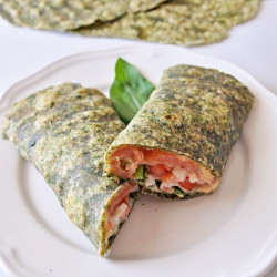 Homemade Mediterranean Spinach Wraps