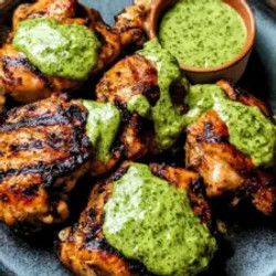 Peruvian Grilled Chicken With Creamy Green Sauce