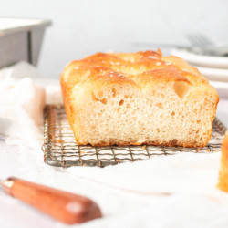 Small Batch Mini Focaccia In A Loaf Pan (made With 1 Cup Of Flour)