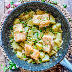 Classic One-Pan Spanish Cod With Potatoes &amp; Peas