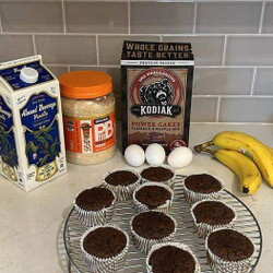 Healthy Chocolate Peanut Butter Muffins