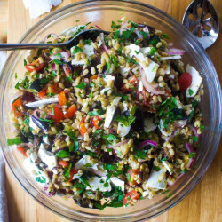 Mediterranean Eggplant And Barley Salad