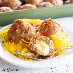Mozzarella Stuffed Meatballs