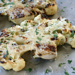 Grilled Truffle-parmesan Cauliflower Steaks