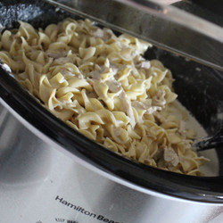 Crock Pot Chicken Fettuccine Alfredo