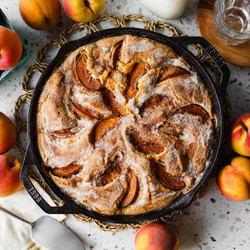 Skillet Peach Cake | Lodge Cast Iron