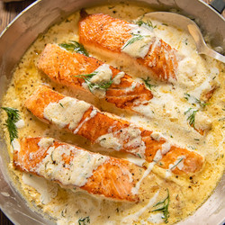 Copy of Salmon With Lemon Dill Sauce