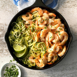 Tequila Lime Shrimp Zoodles