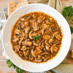 Spanish GARLIC Mushrooms In Sauce