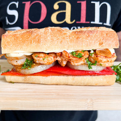 Spanish Shrimp And Pepper Bocadillo