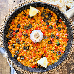 Spanish Baked Rice With Vegetables